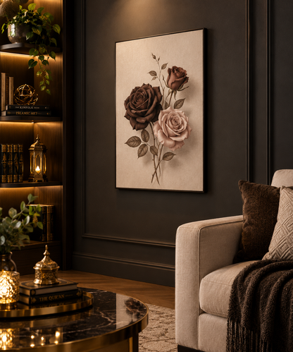 -Rose Floral Wall Poster | 16×24 Inch