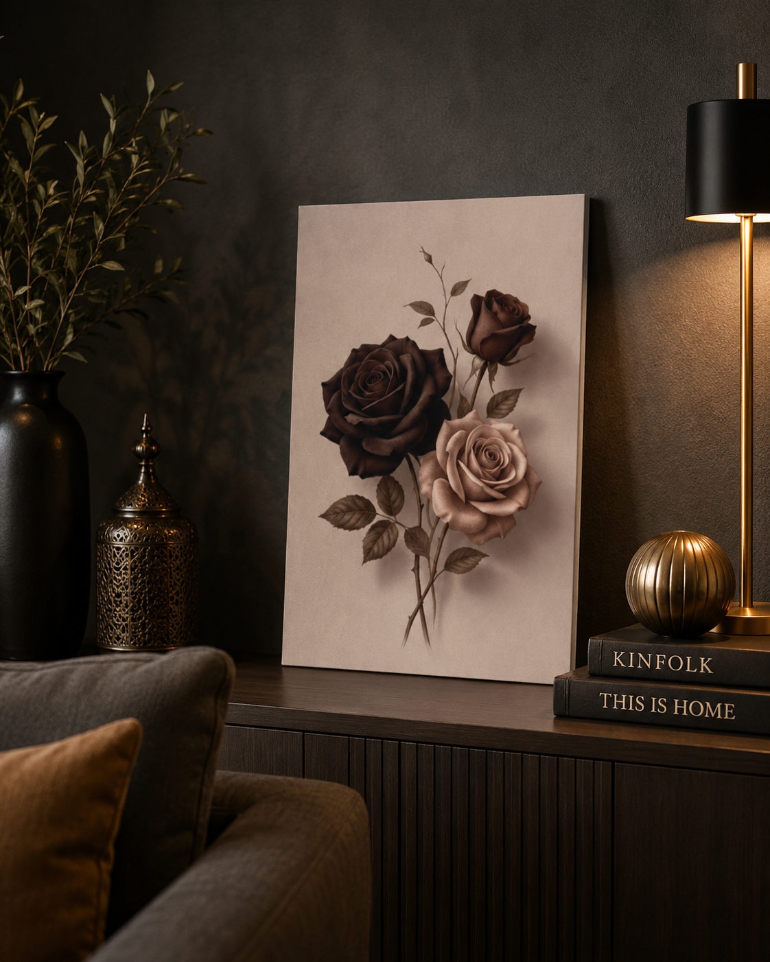 -Rose Floral Wall Poster | 16×24 Inch